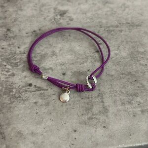 Marc by Marc Jacobs Bolt Friendship Bracelet Purple